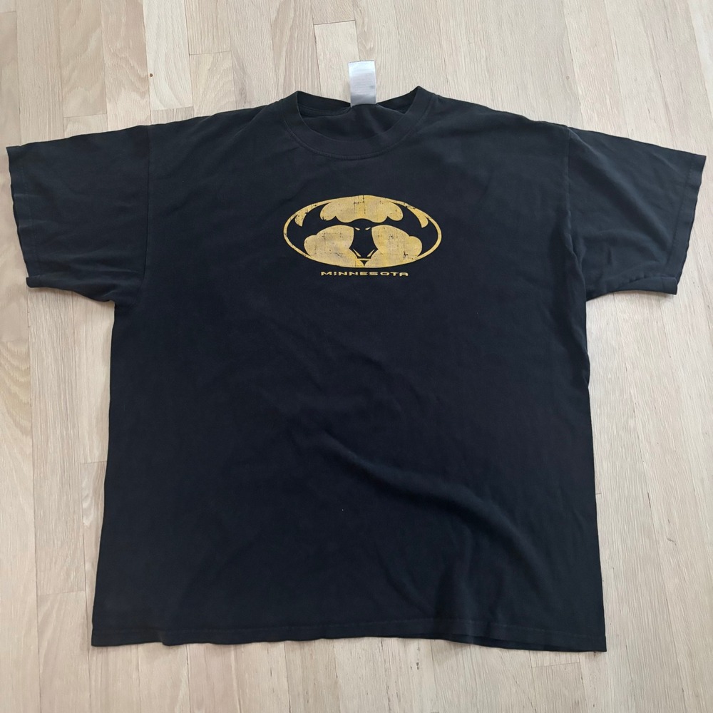 The Duck Co Graphic Tee Mens XL Black Good Used Condition Minnesota Parody Logo